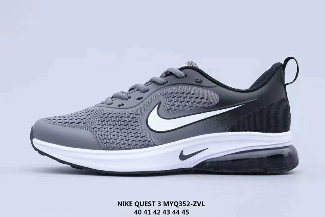 Nike Quest 3 MYQ Grey White Shoes - Click Image to Close